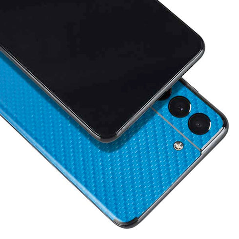 Blue Carbon Fiber Specialty Material Galaxy S21 Plus 5G Skin